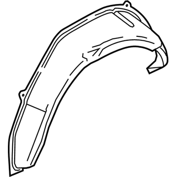 GM 23211215 Outer Wheelhouse, Rear Driver Side 23211215 GM Outer Wheelhouse, Rear Driver Side Illustration 1 of 1