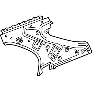 GM 25980683 Upper Panel, Rear Inner Driver Side 25980683 GM Upper Panel, Rear Inner Driver Side Illustration 1 of 1