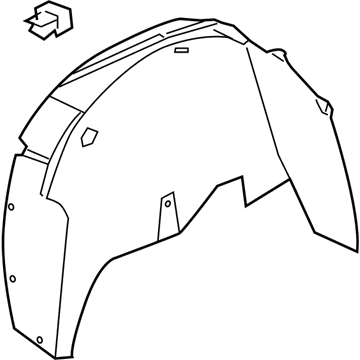 Chevy 15938667 Wheelhouse Liner