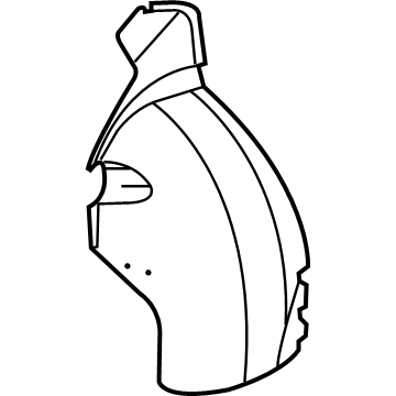 GM 25664525 Splash Shield, Driver Side 25664525 GM Splash Shield, Driver Side Illustration 1 of 1