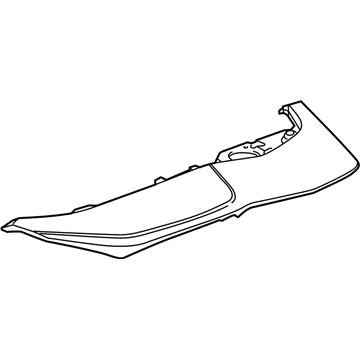 23152138 GM Upper Pad, Black, Center Illustration 1 of 1