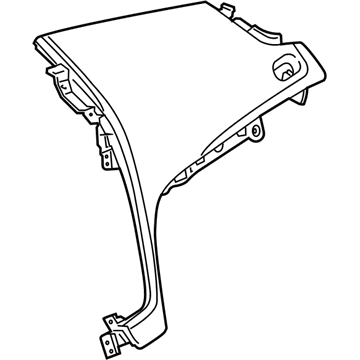 23295652 GM Upper Trim, Passenger Side Illustration 1 of 1