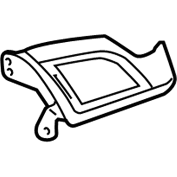 GM 23172817 Applique Panel, Black, Driver Side 23172817 GM Applique Panel, Black, Driver Side Illustration 1 of 1