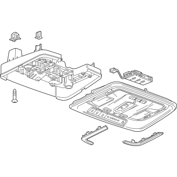 85070600 GM Console Assembly-Roof *Dark Ash Gre Illustration 1 of 1