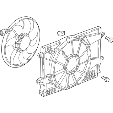 Chevy Cruze Fan Blade - 13356651