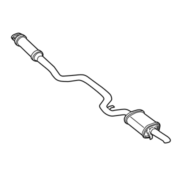 15144847 GM Muffler & Pipe Illustration 1 of 1