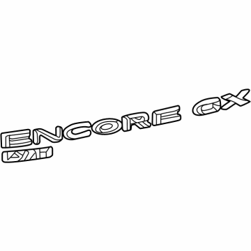 GM 42824313 Nameplate, Rear 42824313 GM Nameplate, Rear Illustration 1 of 1