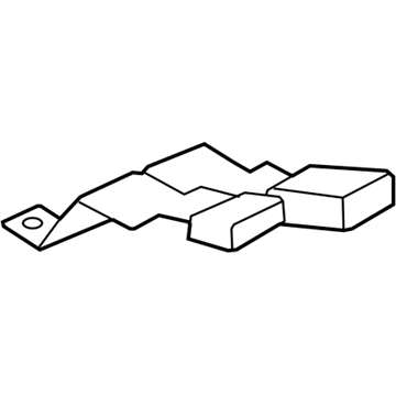 19301288 GM Outer Buckle, Titanium, Rear Center Driver Side Illustration 1 of 1