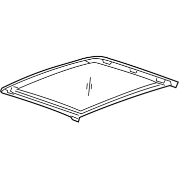 Chevy 86539136 Sunroof Glass
