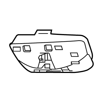 GM 84637122 Shield, Rear 84637122 GM Shield, Rear Illustration 1 of 1