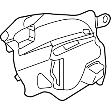 15857801 GM Water Deflector, Inner Driver Side Illustration 1 of 1