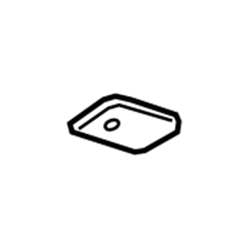 GM 22815111 Sunvisor Cover, Passenger Side 22815111 GM Sunvisor Cover, Passenger Side Illustration 1 of 1