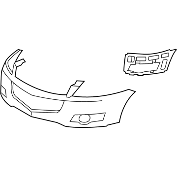 25955129 GM Bumper Cover Illustration 1 of 1