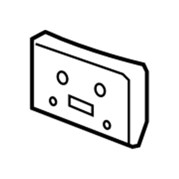 25826201 GM License Bracket, Front Illustration 1 of 1