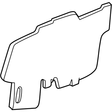 GM 15151217 Water Deflector, Inner Driver Side 15151217 GM Water Deflector, Inner Driver Side Illustration 1 of 1