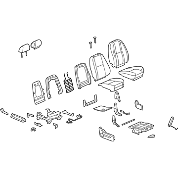 GM 15865132 Seat Assembly, Passenger Side 15865132 GM Seat Assembly, Passenger Side Illustration 1 of 1