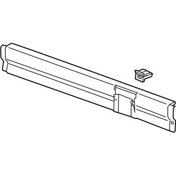 GM 23166814 Rear Glass Molding, Black 23166814 GM Rear Glass Molding, Black Illustration 1 of 1