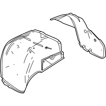 GMC 84892542 Wheelhouse Liner