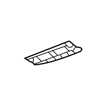 GM 42779095 Lower Molding, Rear 42779095 GM Lower Molding, Rear Illustration 1 of 1