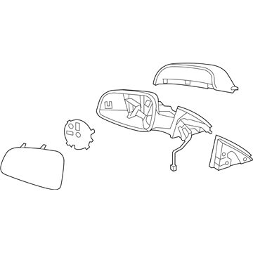 Chevy 19258657 Mirror Assembly