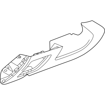 GM 60008900 Bolster, Instrument Panel Pad, Jet Black 60008900 GM Bolster, Instrument Panel Pad, Jet Black Illustration 1 of 1