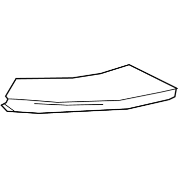 GM 84845937 Upper Cover, Black, Driver Side 84845937 GM Upper Cover, Black, Driver Side Illustration 1 of 1