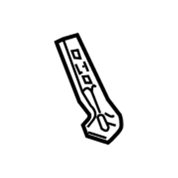 GM 20913570 Reinforcement Beam Center Bracket, Lower Passenger Side 20913570 GM Reinforcement Beam Center Bracket, Lower Passenger Side Illustration 1 of 1