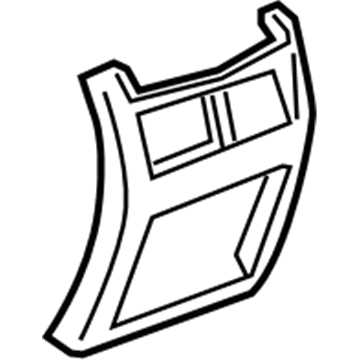 GM 84197835 Rear Panel, Black 84197835 GM Rear Panel, Black Illustration 1 of 1