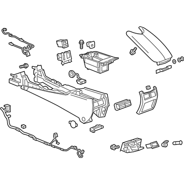 23224943 GM Console Assembly, Black Illustration 1 of 1