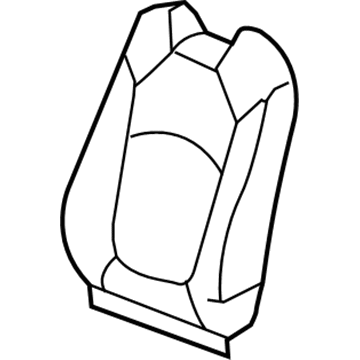 GM 20864225 Seat Back Cover, Driver Side 20864225 GM Seat Back Cover, Driver Side Illustration 1 of 1