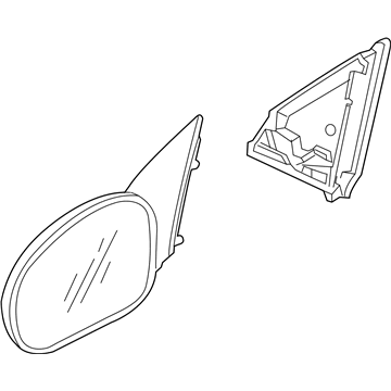 Pontiac Car Mirror - 92209487