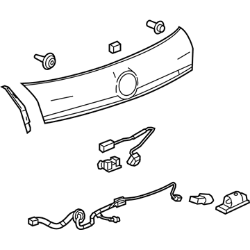 42621080 GM Applique Panel, Rear Center Illustration 1 of 1