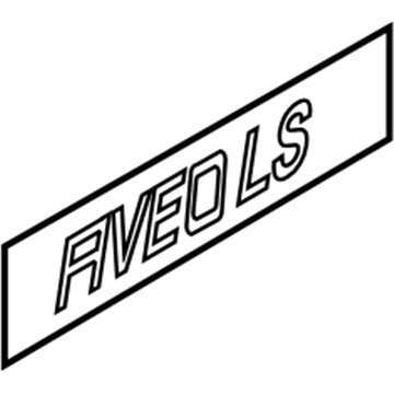 Chevy 96404965 Nameplate