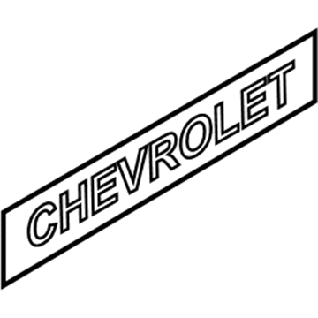 Chevy 96403866 Nameplate