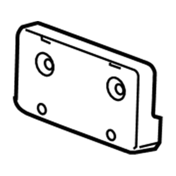 GM 94701190 License Bracket 94701190 GM License Bracket Illustration 1 of 1