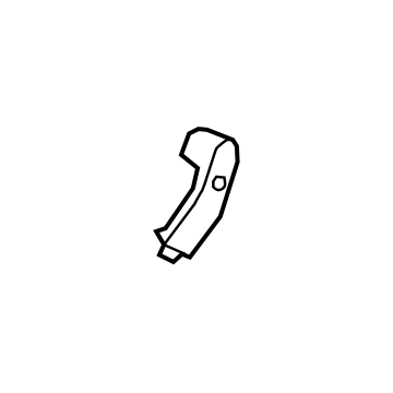 GM 84076183 Frame Cover, Black, Driver Side 84076183 GM Frame Cover, Black, Driver Side Illustration 1 of 1