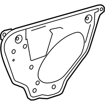 9061237 GM Water Deflector Illustration 1 of 1