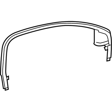 20923498 GM Upper Molding, Front Passenger Side Illustration 1 of 1