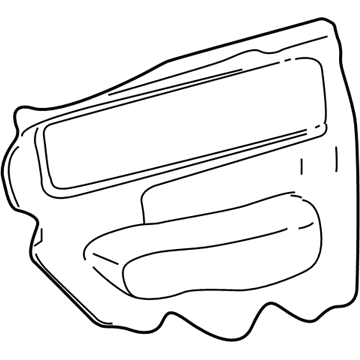 GM 15212776 Water Deflector, Inner Driver Side 15212776 GM Water Deflector, Inner Driver Side Illustration 1 of 1