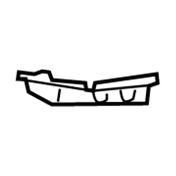 GM 15294506 Gutter, Rear Passenger Side 15294506 GM Gutter, Rear Passenger Side Illustration 1 of 1