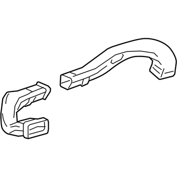GM 20932971 Outlet Duct, Driver Side 20932971 GM Outlet Duct, Driver Side Illustration 1 of 1