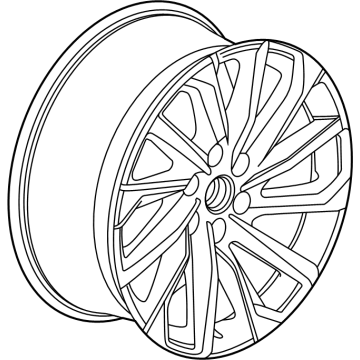 GM 85635818 Wheel, Rear Or Spare, Black 85635818 GM Wheel, Rear Or Spare, Black Illustration 1 of 1