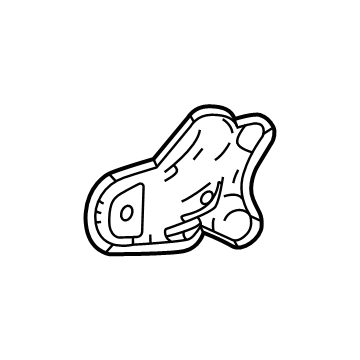 60004588 GM Lamp Bracket, Driver Side Illustration 1 of 1