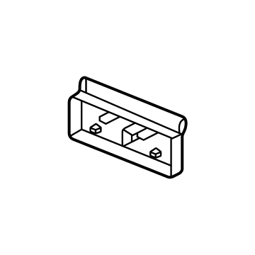 GM 84853380 Rail, Black, Front 84853380 GM Rail, Black, Front Illustration 1 of 1