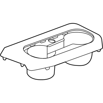 GM 85554448 Rear Cupholder, Black 85554448 GM Rear Cupholder, Black Illustration 1 of 1