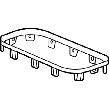 GM 85131867 Trim Ring, Black Chrome, Front 85131867 GM Trim Ring, Black Chrome, Front Illustration 1 of 1