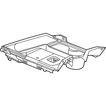 GM 85624094 Upper Trim Panel, Jet Black 85624094 GM Upper Trim Panel, Jet Black Illustration 1 of 1