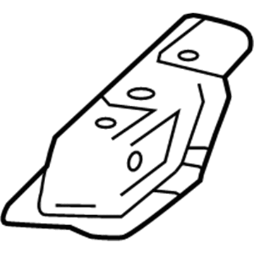GM 23105706 Lower Extension, Front Inner Driver Side 23105706 GM Lower Extension, Front Inner Driver Side Illustration 1 of 1