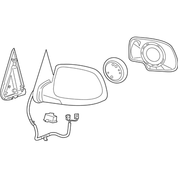 Chevy 15124828 Mirror