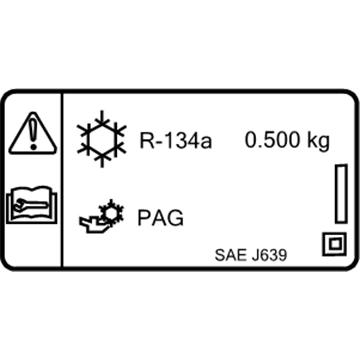 Buick 95161596 A/C Label